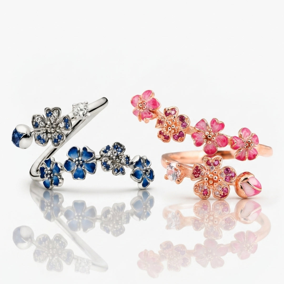 Sakura Cherry Blossom Adjustable Ring