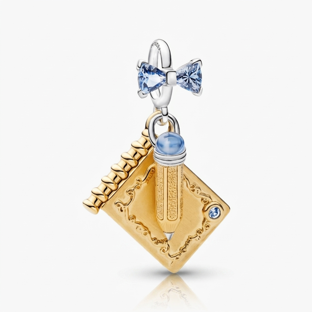 Bridgerton "May I Have This Dance" Pandora Inspired Dance Card Charm Pendant