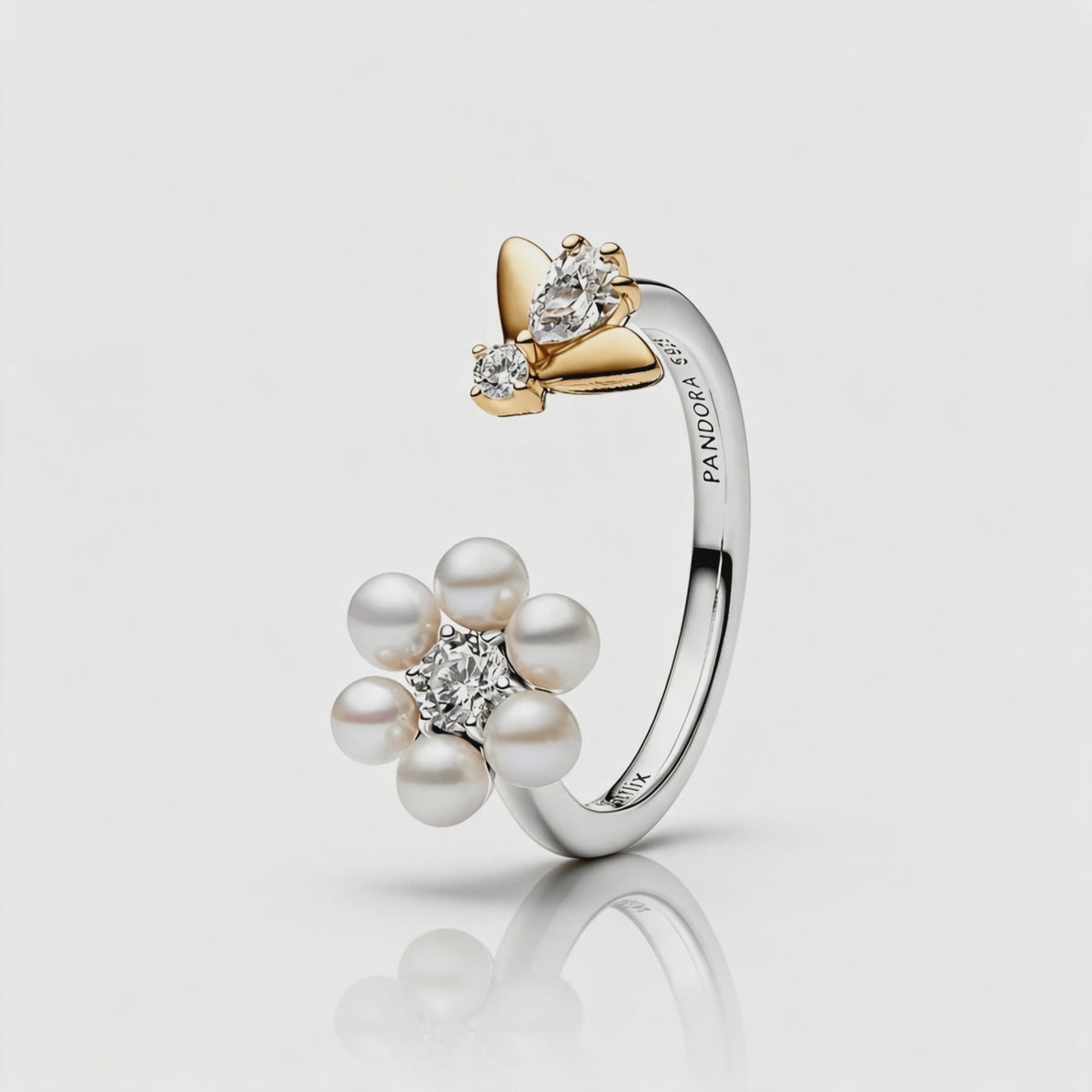 Bridgerton Bee Pearl Pandora Inspired Ring