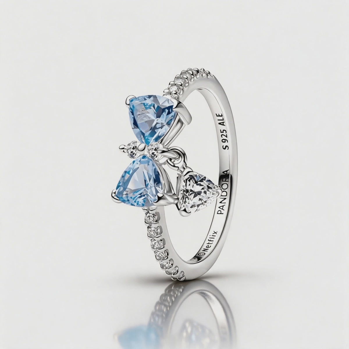 Bridgerton Blue Bow Pandora Inspired Ring