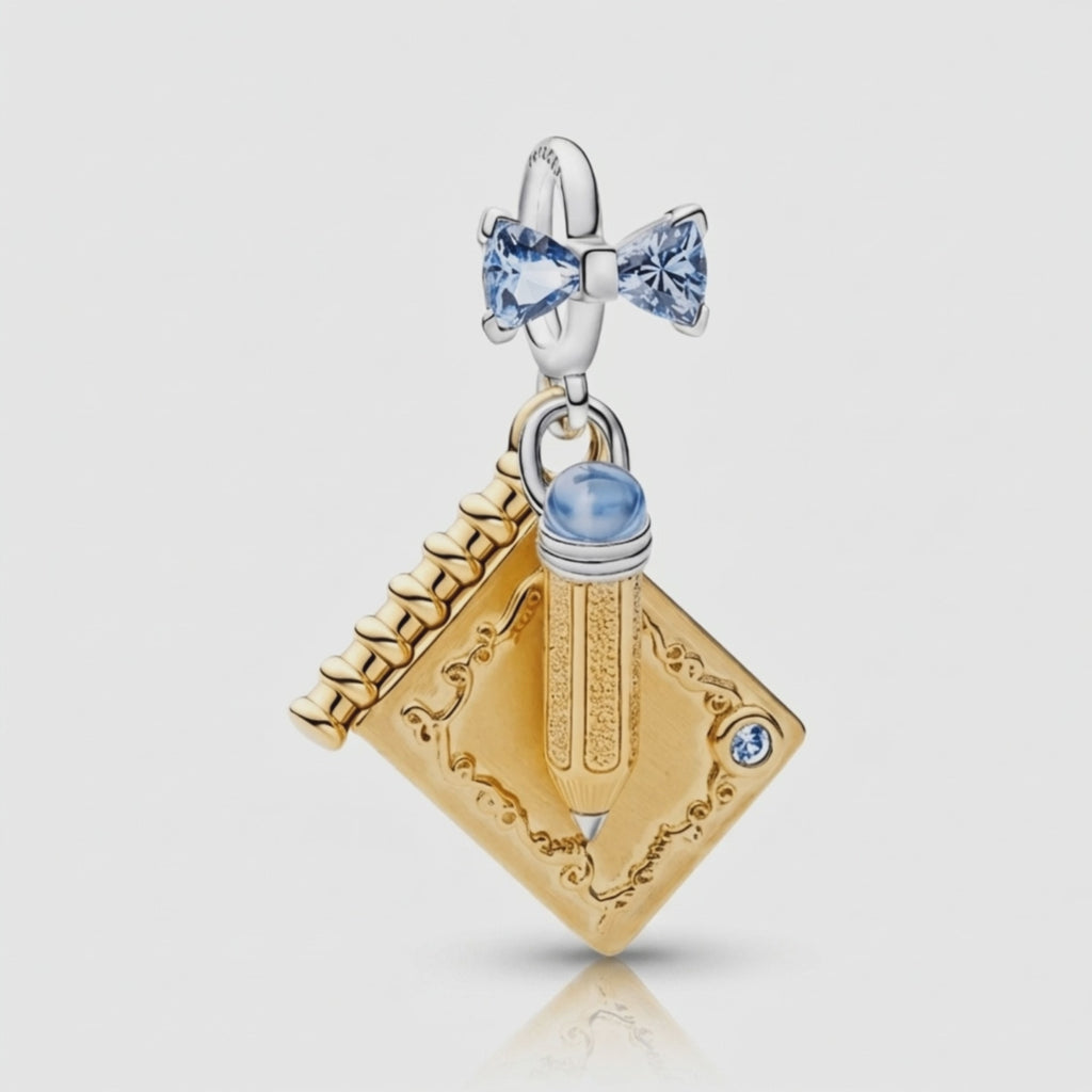 Bridgerton "May I Have This Dance" Pandora Inspired Dance Card Charm Pendant